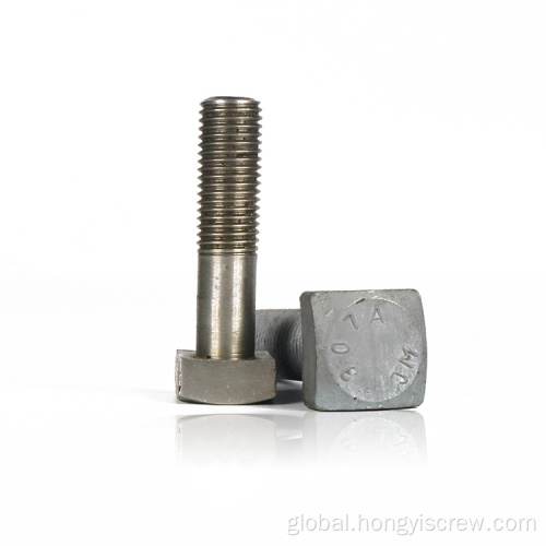 China High Strength12.9 square head t type bolts Manufactory